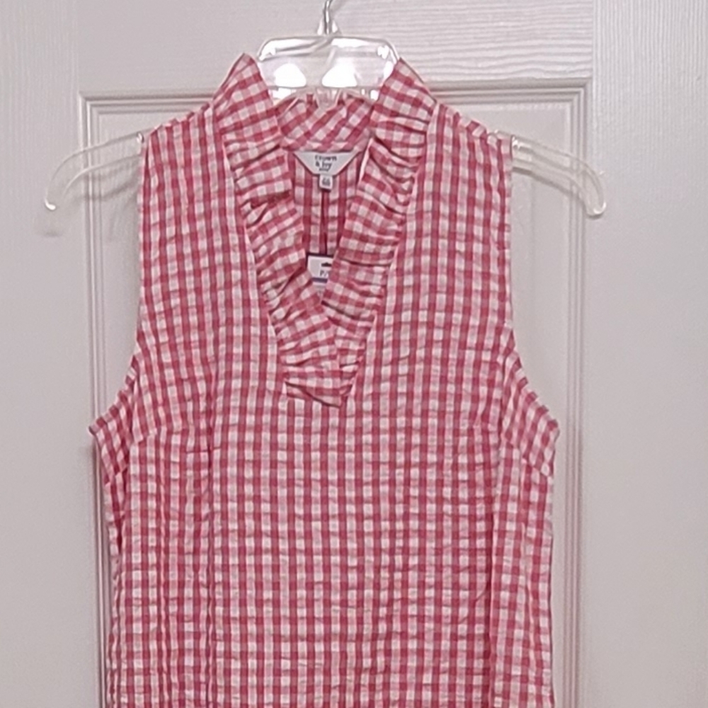 NWT Gingham Shift Dress by Crown & Ivy